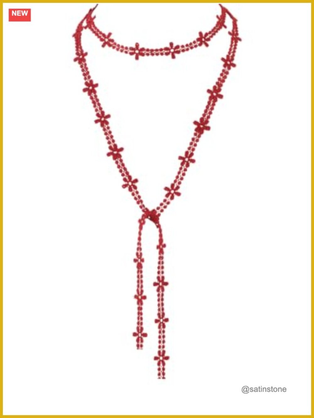 Gothic Victorian Floral Velvet Choker Necklace Milk Fiber